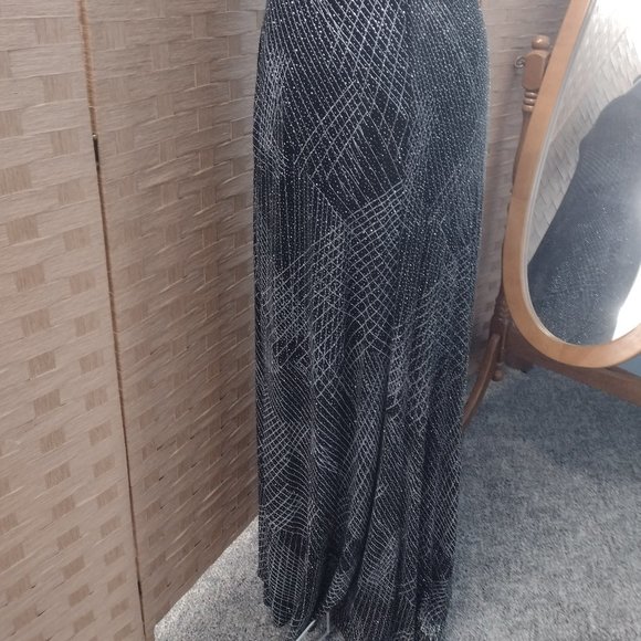 JS Boutique, Black Sparkly Prom/Evening Dress, Size 10 - Picture 3 of 4